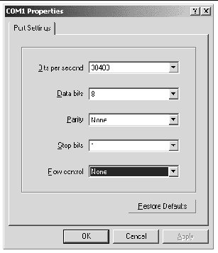 Screen capture showing the Properties window with None selected in the Flow control drop-down window.