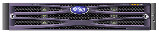 Photograph showing the Sun StorEdge 3310 SCSI array front bezel 