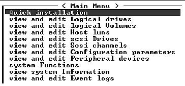 Firmware Main Menu with eleven commands listed.