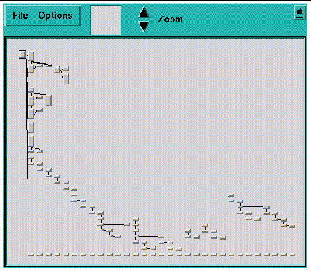 Screenshot of a structure visualizer, zoomed out.